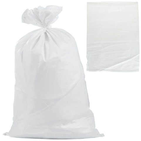 Worek polipropylenowy 50x80cm 30kg /Biały (100/1000) Geko