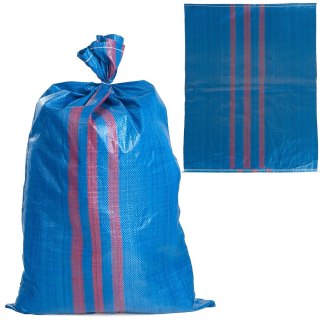 Worek polipropylenowy 65x105cm 50kg /Niebiesko-czerwony (100/500) Geko