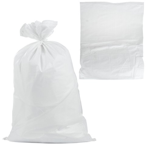 Worek polipropylenowy 80x125cm 80kg /Biały (100/500) Geko
