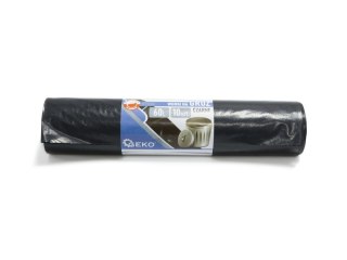 Worki na śmieci GRUZ 60L (rolka 10szt) - czarne (12) Geko
