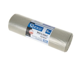 Worki na śmieci styropian BARDZO MOCNE 380L (rolka 10szt) - transparentne Geko