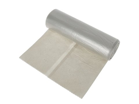 Worki na śmieci styropian BARDZO MOCNE 380L (rolka 10szt) - transparentne Geko