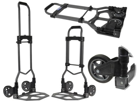 Wózek magazynowy transportowy składany płaski 80kg (4) Geko