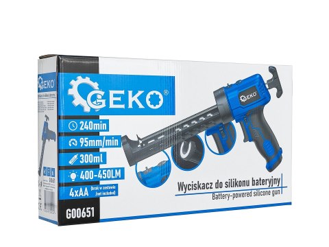 Wyciskacz do silikonu bateryjny (10) Geko