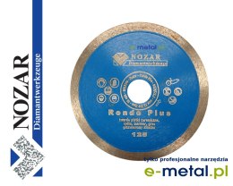 NOZAR - Tarcza diamentowa - Fliese Rondo Plus - niebieska - 125mm x 1.6/8mm - segment ciągły