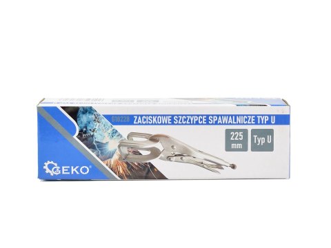 Zaciskowe szczypce spawalnicze 225mm typ U (30) Geko