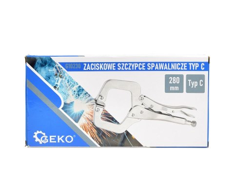 Zaciskowe szczypce spawalnicze 280mm typ C (30) Geko
