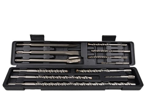 Zestaw 12szt. wierteł i dłut SDS PLUS Geko