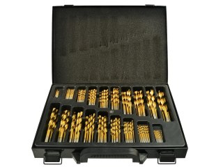 Zestaw 170szt.wierteł HSS TiN do metalu m. box(5) Geko