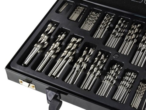 Zestaw 170szt.wierteł HSS do metalu(5) Geko