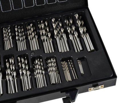 Zestaw 170szt.wierteł HSS do metalu(5) Geko