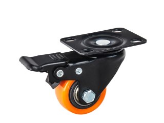 Zestaw 4 kółek obrotowych 40mm 40kg- 2 koła z hamulcem, 2 bez hamulca (16) Geko