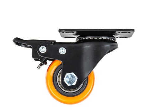 Zestaw 4 kółek obrotowych 40mm 40kg- 2 koła z hamulcem, 2 bez hamulca (16) Geko