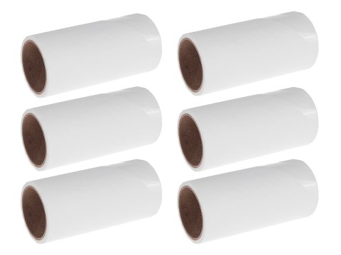 Zestaw 6szt wkładów do rolki do czyszczenia ubrań 10cm x 60listków (50) Geko