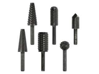 Zestaw frezów trzpieniowych do metalu i drewna 6mm 6el. (60) Geko