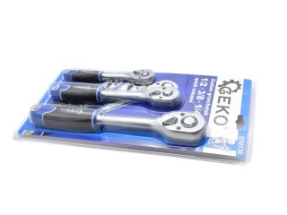Zestaw grzechotek 1/2 3/8 1/4 quick release Geko