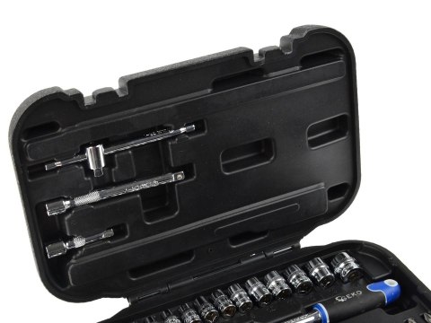 Zestaw kluczy nasadowych 1/4" 38el. Geko