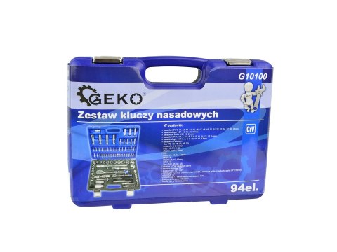 Zestaw kluczy nasadowych 94el.CRV GEKO(3) Geko