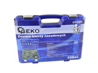 Zestaw kluczy nasadowych i torx 108el.CRV GEKO(3) Geko