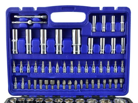 Zestaw kluczy nasadowych i torx 108el.CRV GEKO(3) Geko