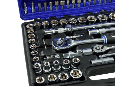 Zestaw kluczy nasadowych i torx 108el.CRV GEKO(3) Geko