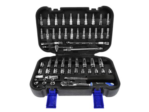 Zestaw kluczy nasadowych torx 1/4" 56el. Geko