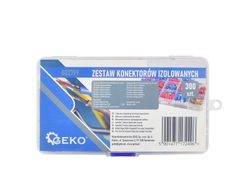 Zestaw konektorów izolowanych 300szt. Geko