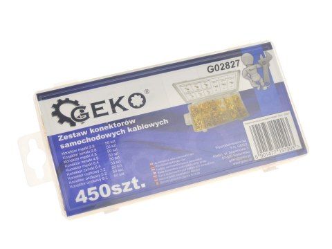 Zestaw konektorów samochodowych kablowych 450szt. Geko