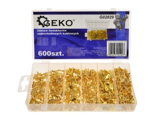 Zestaw konektorów samochodowych kablowych 600szt. Geko
