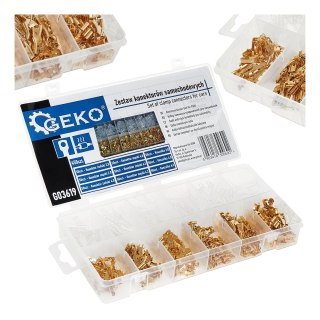 Zestaw konektorów samochodowych z koszulkami 450szt. Geko