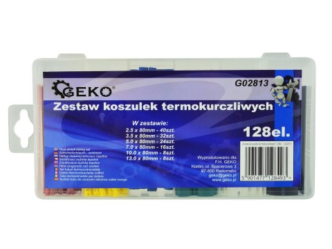 Zestaw koszulek termokurczliwych 128el.(20/100) Geko