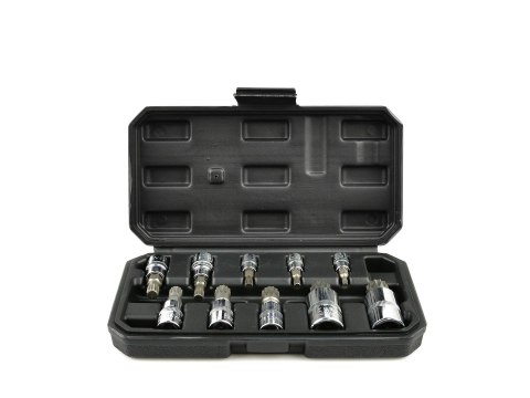 Zestaw nasadek spline 1/4 3/8 1/2 M4-M18 10el. (20) Geko