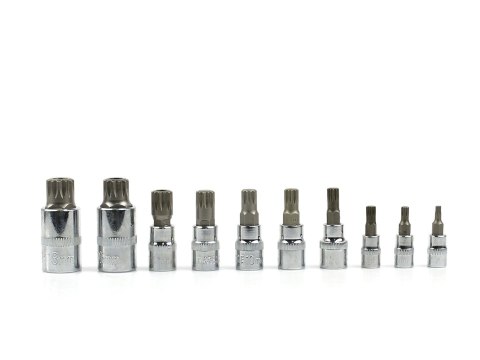 Zestaw nasadek spline 1/4 3/8 1/2 M4-M18 10el. (20) Geko