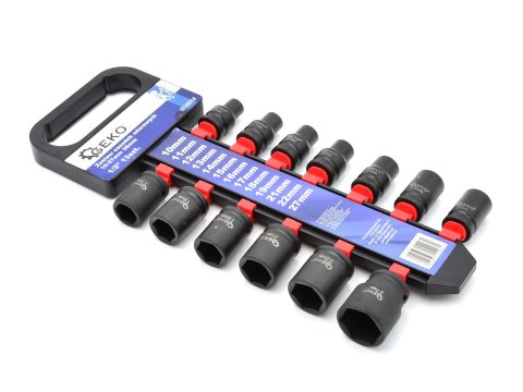 Zestaw nasadek udarowych 1/2" 10-27mm 38mm 13szt.(5/10) Geko