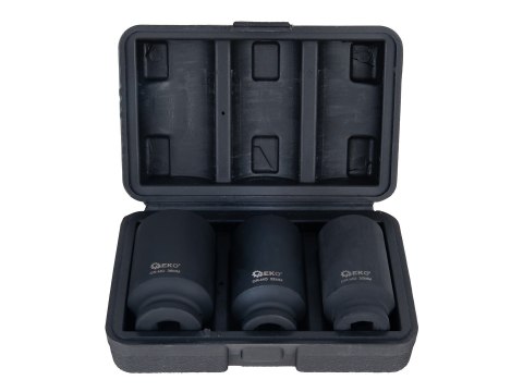 Zestaw nasadek udarowych 3el. 1/2" 30-36mm 12-kąt CR-MO Geko