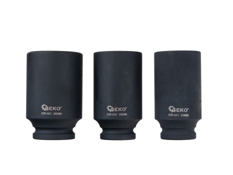 Zestaw nasadek udarowych 3el. 1/2" 30-36mm 12-kąt CR-MO Geko