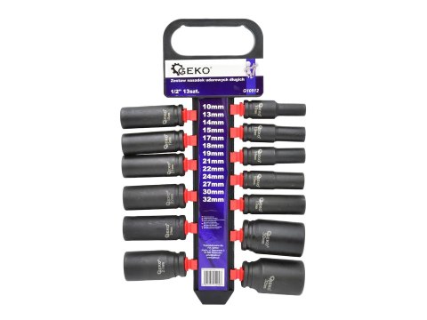 Zestaw nasadek udarowych długich 1/2" 13szt.(5) Geko