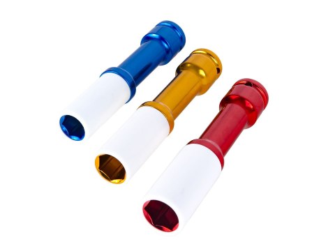 Zestaw nasadek udarowych długich do alufelg 17mm 19mm 21mm Geko