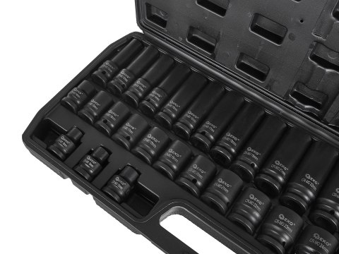 Zestaw nasadek udarowych długich i krótkich 1/2" 8-32mm 35szt.(5) Geko