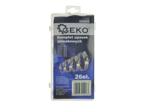 Zestaw opasek ślimakowych 26el.(20) Geko