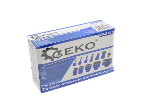 Zestaw otwornic diamentowych 6-68mm 12el.(5/10) Geko
