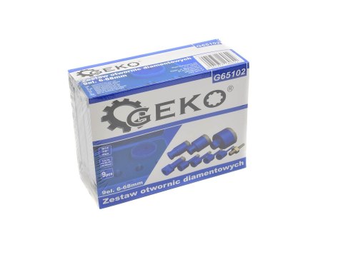 Zestaw otwornic diamentowych 9el. 6-68mm (10) Geko