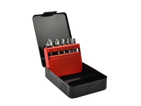 Zestaw pogłębiaczy do metalu 6,3-20,5mm 6szt. HEX (50) Geko