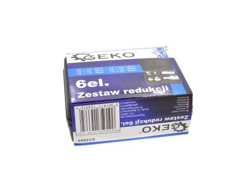 Zestaw redukcji 6el. 1/4"-3/4" Geko