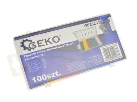 Zestaw rurek termokurczliwych kolorowych 100szt. (20/100) Geko