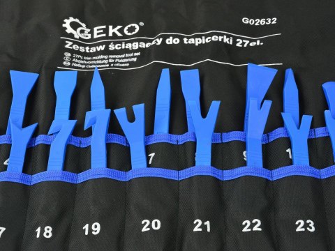 Zestaw ściągaczy do tapicerki 27el. Geko