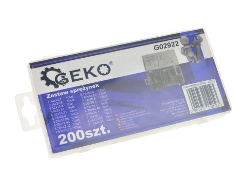 Zestaw sprężynek 200szt. Geko