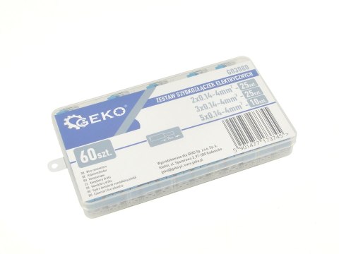 Zestaw szybkozłączek elektrycznych 60el. 0,2-4mm2 (100) Geko