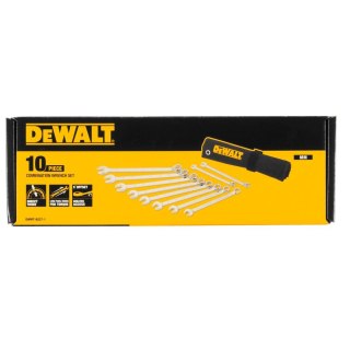 10 ELEMENTOWY ZESTAW KLUCZY PŁASKO-OCZKOWYCH DEWALT DWMT19227-1