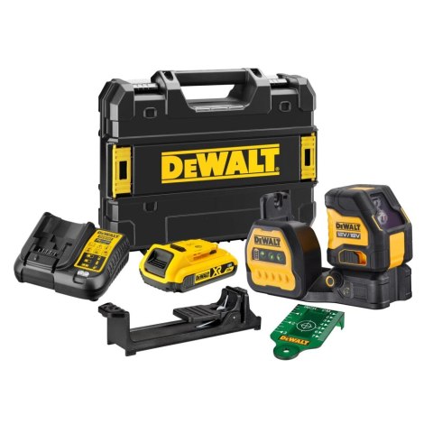 12/18V LASER KRZYŻOWY ZIELONY LINIOWY 1 X 2AH DEWALT DCE088D1G18-QW